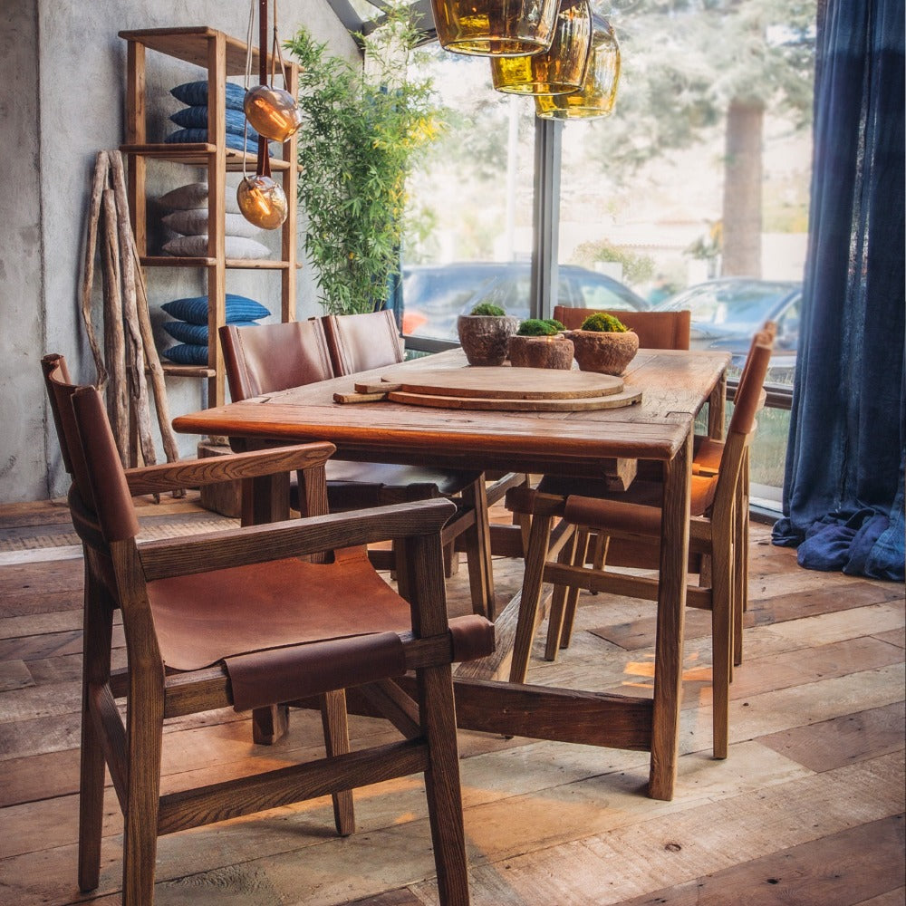EXPO Noble Souls CROFTERS Table de salle à manger avec 4 chaises de salle à manger SANCTUM