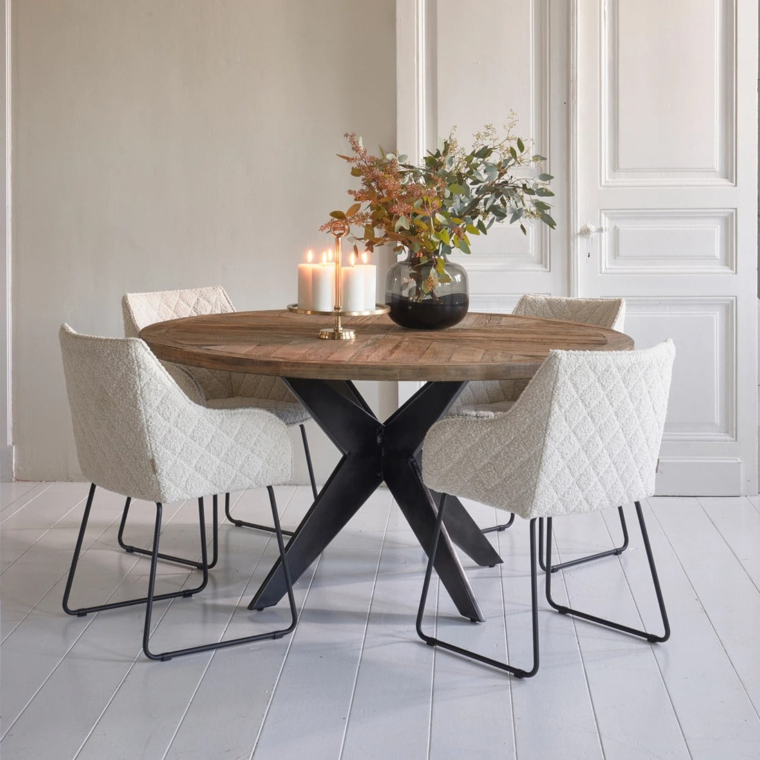 Dining table chair FRISCO DRIVE - White Sand