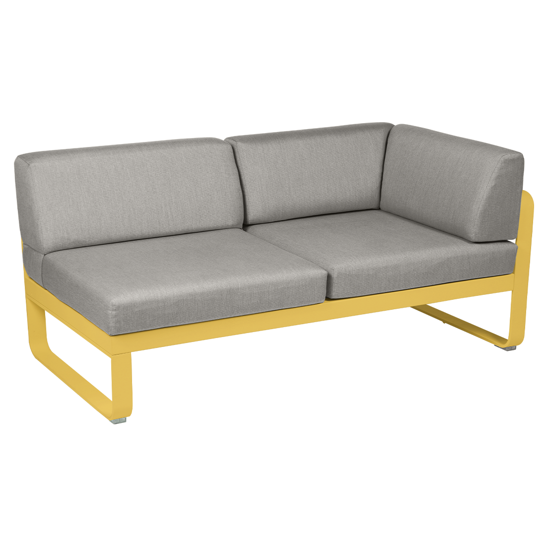 2-seater corner element BELLEVIE with side cushions - right