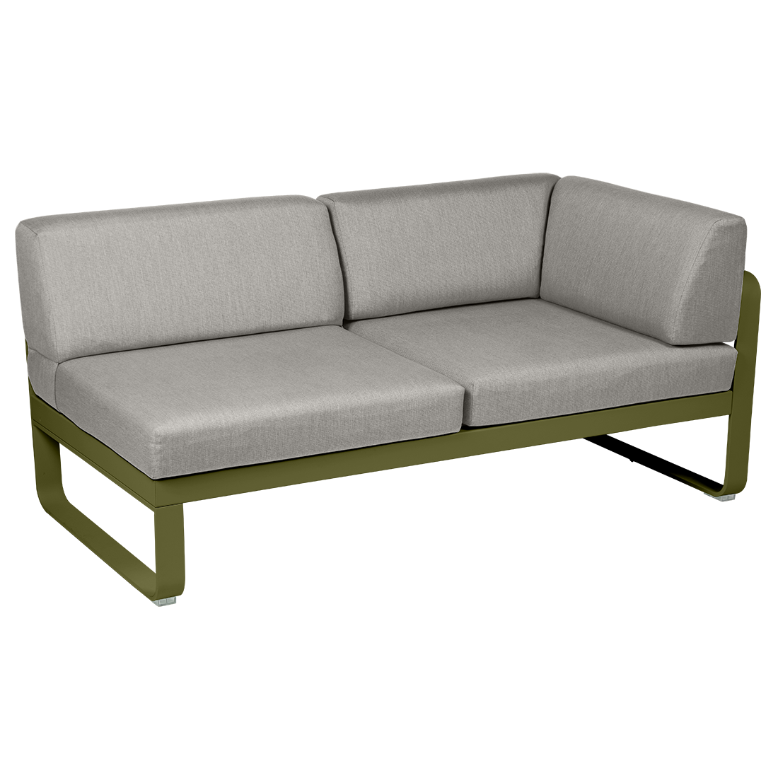 2-seater corner element BELLEVIE with side cushions - right