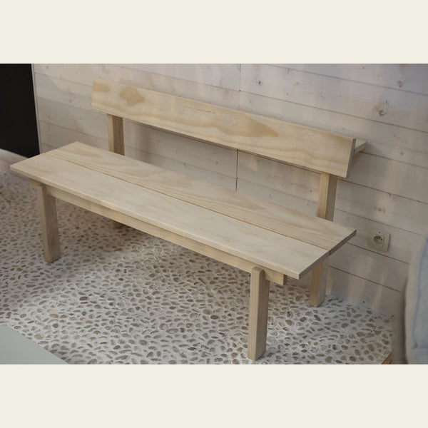 Ferm living banc bois naturel Peka en stock