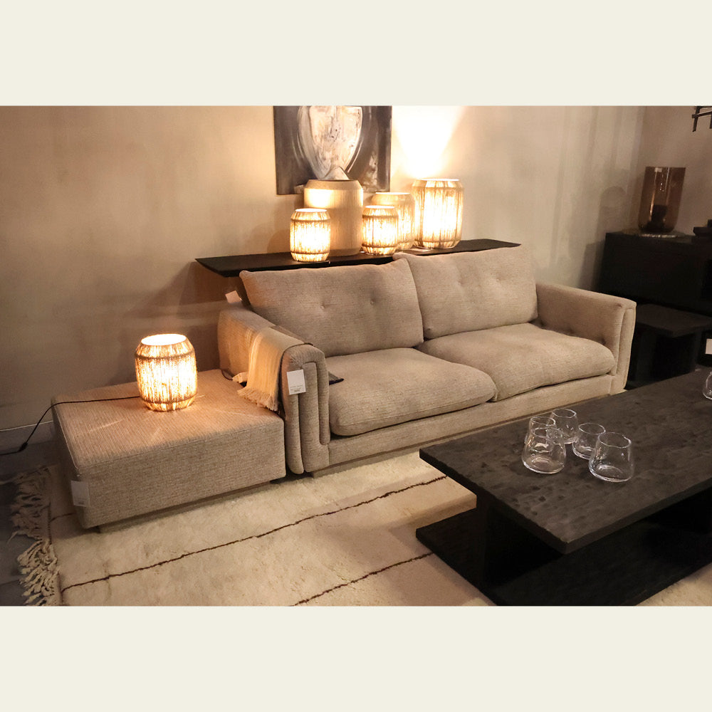 EXPO Gommaire NEIL 3-Sitzer Sofa mit Ottoman