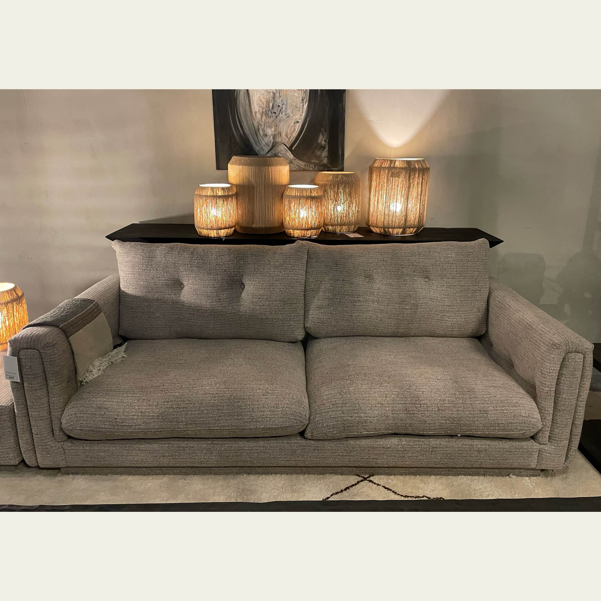EXPO Gommaire NEIL 3-Sitzer Sofa mit Ottoman