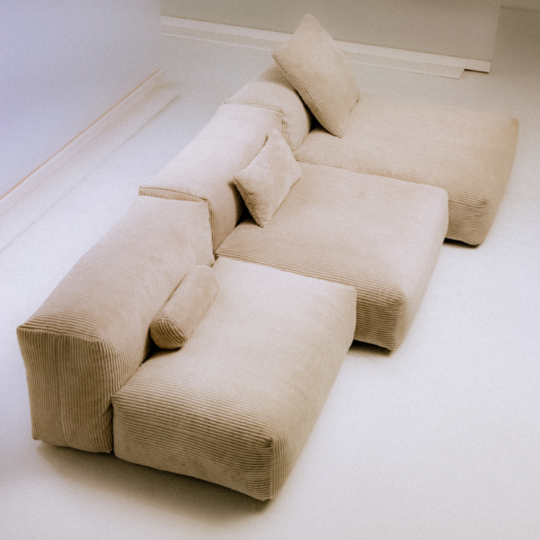 Modular sofa element Herringbone - 84x63