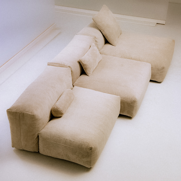 Modular sofa element Velvet - 105x63