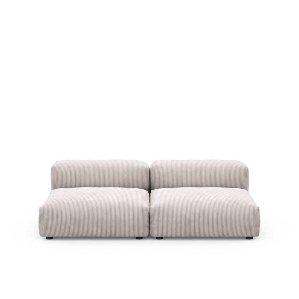 Lounge modulaire Cord Velours - 2 places