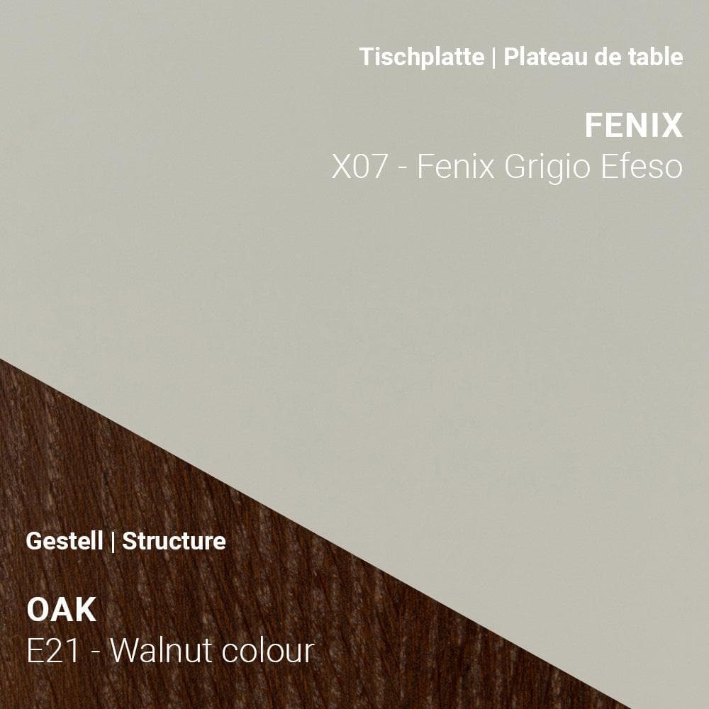 Esstisch TRAVA T2200 - Fenix & Eiche _ Mobitec _SKU T2200-E21-X07-160/160