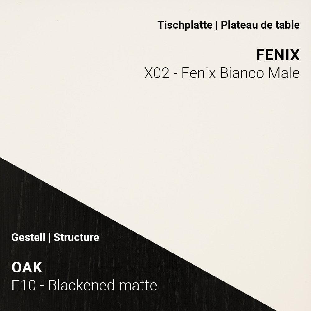 Esstisch TRAVA T2200 - Fenix & Eiche _ Mobitec _SKU T2200-E10-X02-160/160