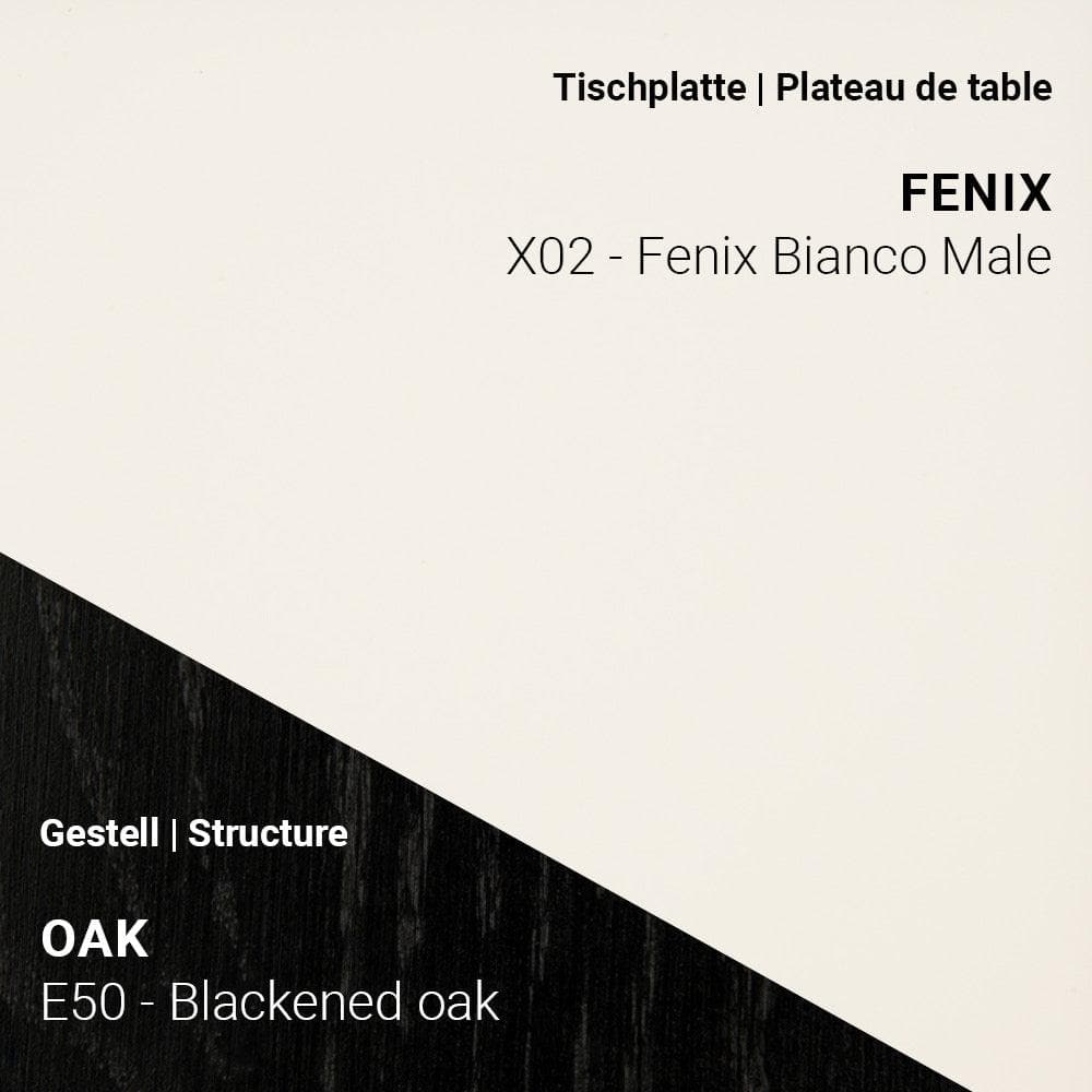 Esstisch TRAVA T2000 - Fenix & Eiche _ Mobitec _SKU T2000-E50-X02-120