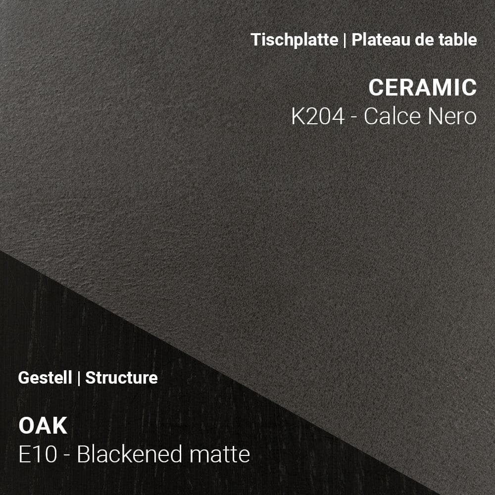 Esstisch TERRA T0500 - Keramik & Eiche _ Mobitec _SKU T0500-K204/E10_90x180