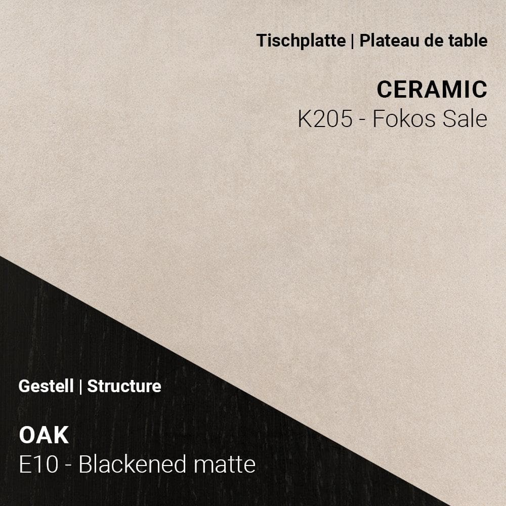 Esstisch DOLMEN T0700 - Keramik & Eiche _ Mobitec _SKU T0700-K205-200-E10