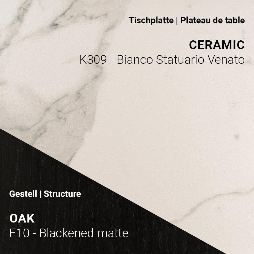 Esstisch TERRA T0500 - Keramik & Eiche _ Mobitec _SKU T0500-K309/E10_90x180