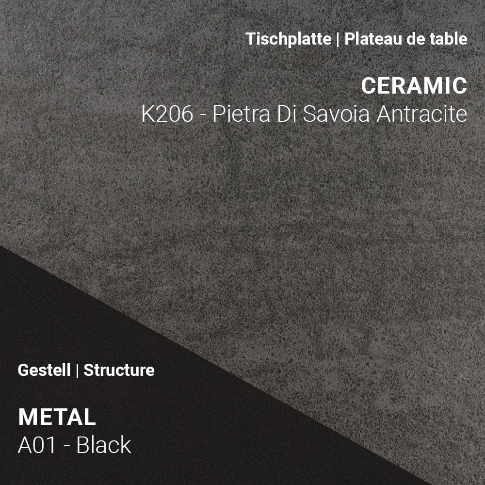 Esstisch TERRA T0100 - Keramik _ Mobitec _SKU T0100-K206/A01_90x180
