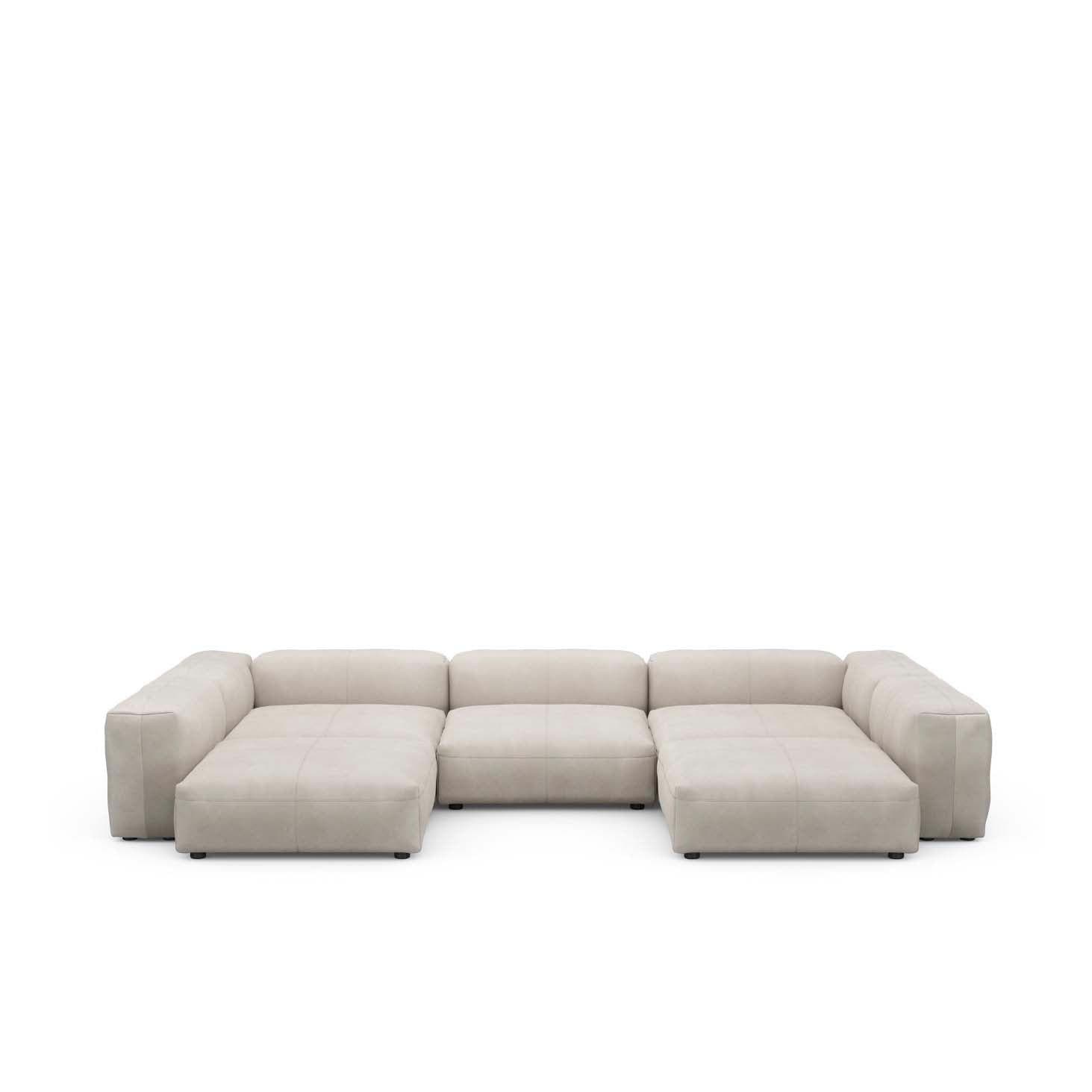 Modulares Sofa U-förmig Leder - L - Original Homestories